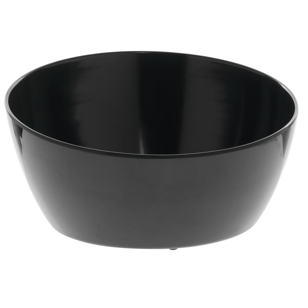 Serving Bowl Black Melamine Plastic - 10 1/2"Dia x 5 1/2"H by HUBERT – Melamine, Black, Model H0123-BLACK