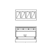 60" Enclosed Cabinet Base Hot Food Table by Randell – Model RAN HTD-4