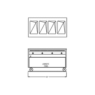 60" Enclosed Cabinet Base Hot Food Table by Randell – Model RAN HTD-4