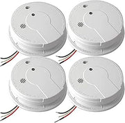 Kidde AC Hardwired Interconnect Smoke Alarm with Hush I12040 (4-Units)