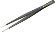 Wiha 44520 Tweezers, ESD Safe, Universal Blunt Tip Serrated