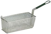 Prince Castle 13 x 5-5/8" Fry Basket w/ Green Plastisol Handle