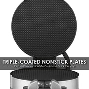 Waring Double Waffle Cone Maker / 18.62 x 12.37 x 11.25 inches / Silver Commercial Waffle Makers