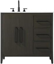 Elegant Kitchen and Bath 36" Single Bathroom Vanity in Mocha Brown