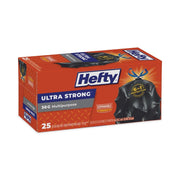 Ultra Flex 30 Gal. Large Trash Bags with Drawstring 25 ct (Pack of 6) by Hefty – 1 Count (Pack of 1), 30.0 gallons, Plastic, Black, Model E80627