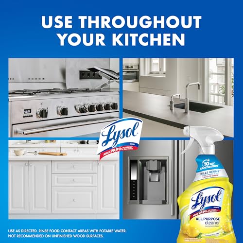 Lysol 32 Fl Oz (Pack of 4) / Lemon + Mango + Lavender / Yellow All-Purpose Cleaners