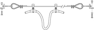 Contrx Tagline Kit, 16' Festoon Cable, Cable Hanger,Clamps, Brackets