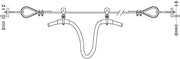 Contrx Tagline Kit, 12' Festoon Cable, Cable Hanger,Clamps, Brackets