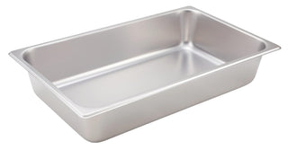 4-Inch Pan by Winco – 4" Deep, 14.0 quarts, Stainless Steel, Model spf4