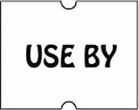 XL Pro 2FS Gun Food Label Sell by White with Black Print, 6000 Labels