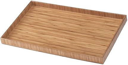 Cal-Mil 1367-12-60 Bamboo Tray, 1.25" Height, 19.75" Width, 11.75" Length, Bamboo (Pack of 2)