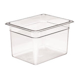 Camwear Food Pan by Cambro – 1/2 by 8-Inch, 8.0 inches, Polycarbonate (PC), Clear, Pack of 6