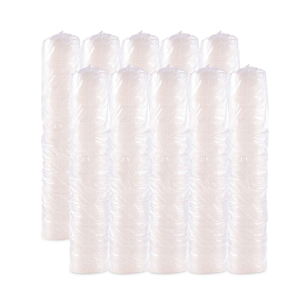 Identification Straw Slot Translucent Plastic Lid - For Solo Paper Cold Cups (Case of 960) – One Size, Plastic, Translucent, Pack of 960, Model L28BNR