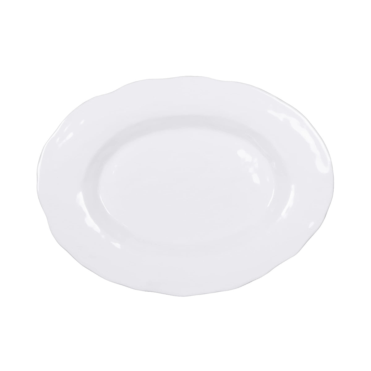Oval Platter by Elite Global Solutions – Melamine, White, Pack of 4, Model M16OVRF-NW