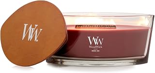 WoodWick Rouge Oud Gifts for Women and Men, 16 oz Ellipse Candle with Crackling Wick