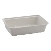 Rectangular Pulp Deli Container 6" x 9" by Sabert – 30 oz., 30.0 ounces, Molded Fiber Pulp, beige, Model 46130F300