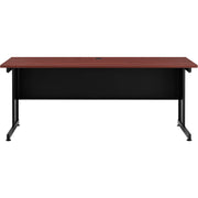Interion Office Desk by Global Industrial – Laminate, Mahogany, Model 240346MH