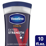 Mens Extra Strength Lotion 10 Ounce (295ml) (2 Pack) by Vaseline – 10 Ounce