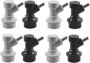 Cornelius Keg Ball Lock Disconnects - LUCKEG Brand Homebrewing Keg Fitting Ball Lock Disconnects Barb for Corny Keg