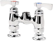 Royal Series 4" Center Deck Mount Pre-Rinse Base by Krowne – 11"L x 16"W x 3"H, Brass, Model 21-204L