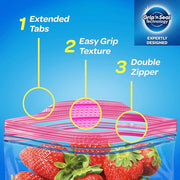 Ziploc Clear / 48 Count (Pack of 1) / 32.0 ounces Food Storage Bags
