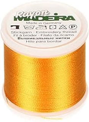 Tacony Corporation Madeira Rayon Thread Size 40 200 Meters-Orange Yellow