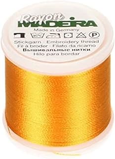 Tacony Corporation Madeira Rayon Thread Size 40 200 Meters-Orange Yellow