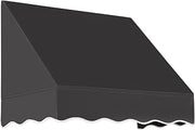 Awntech 3' San Francisco (40.5"-16"-30") Closed-Sided Fixed Awning, Black