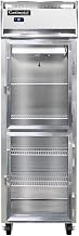 1R-GD-HD Single Section Reach In Glass Door Refrigerator, Half-Height Doors
