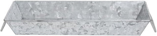 HUBERT Galvanized Metal Serving Pan Rectangular - 15"L x 6"W x 2"H