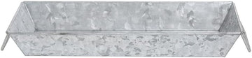 HUBERT Galvanized Metal Serving Pan Rectangular - 15"L x 6"W x 2"H