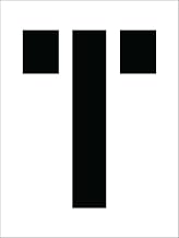 NMC National Marker Corp. PMC12-T Stencil, Letter T, 12 Inch