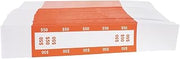 CONTROLTEK $50 Currency Strap, White/Orange, 1000/Pack (560116)