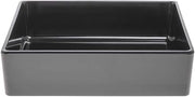 HUBERT Food Pan 1/2 Size Black Melamine - 10" L x 12" W x 3" H
