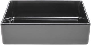 HUBERT Food Pan 1/2 Size Black Melamine - 10" L x 12" W x 3" H