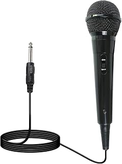 E I F E R Wired Dynamic Microphone with 6.5mm Plug and 3-Meter Cable for Karaoke and Performance