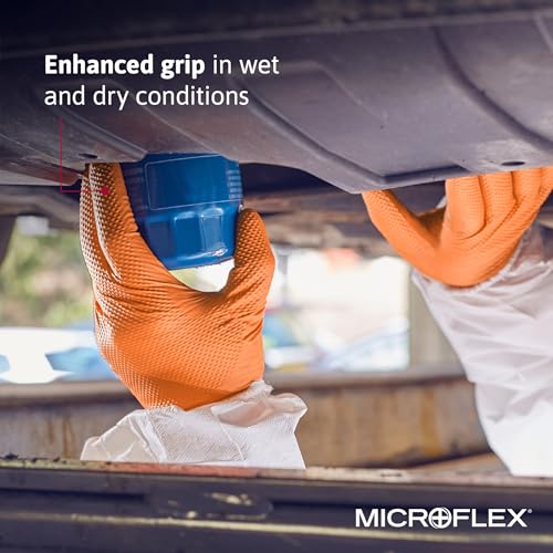 Ansell Size 10 (XL) / Box (100) / Orange Non-Sterile Gloves