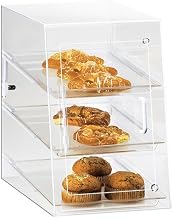 Cal-MIl 263-S Acrylic Bakery Case - Doors In Front and Back With 10"Wx14"D Clear Trays
