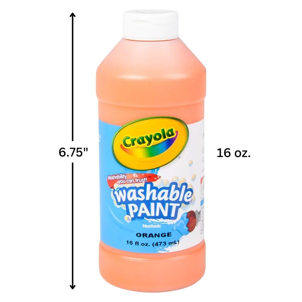 Crayola Orange / 1 / 16 Fl Oz (Pack of 1) Tempera & Poster Paint