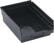 QUANTUM STORAGE SYSTEMS QSB107CO Economy Conductive Plastic Part Organizer Black Bins 12" L x 9" W x 4" H 20 Pack