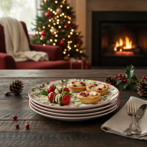 10 Strawberry Street Holly Berries / 6" / 1 Appetizer Plates