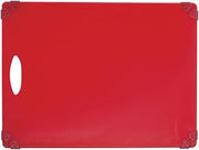Kratos by Hubert Cutting Board Red with Non-Slip Grippers - 15" L x 20" W x 1/2 H