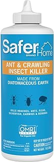Safer Brand 5168 Diatomaceous Earth Powder Ant, Crawling Insect and Bed Bug Killer, 7 Ounces