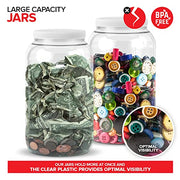 Stock Your Home 1 / 1/2 Gallon / White Jars