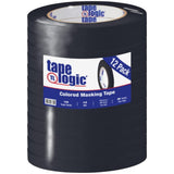 1/2" x 60 yds. Black (12 Pack) Masking Tape by Tape Logic – One Size, Blend, Multi, Pack of 12, Model T93300312PKB