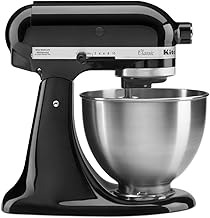Classic Series 4.5 Quart Tilt-Head Stand Mixer K45SS, Onyx Black | 10 Speeds, Durable Metal construction, 59 Touchpoints for Thorough Mixing, Compatible with KitchenAid Attachments