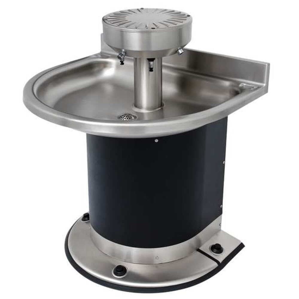 Washfountain Semi-Circular by Acorn Engineering Company – Stainless Steel, Model 3543-2-F-DV-VPB-MXTP