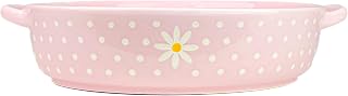 10 Strawberry Street Daisy Polka Dot Round Baker, Pink