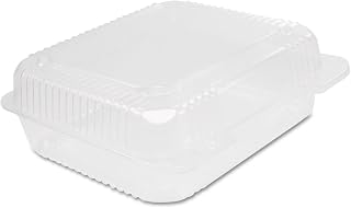 Dart 8.3 Inch StayLock Clear Plastic Hinged Container, C51UT1 (250 Count)