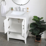 Elegant Decor 24" - Single / White / Traditional Bathroom Vanities